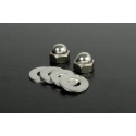 Ecrous d'amortisseur Dax Monkey Inox Takegawa 2pcs 00-00-0412 | Motorkit