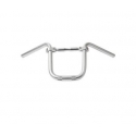 Handle bar AC 210mm with brace silver | Motorkit