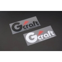 Sticker G-Craft White 87x35mm | Motorkit