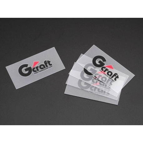 Autocollants / Stickers G-Craft noir 11x25mm