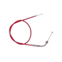 Cable de gaz rouge complet Kitaco pour carburateur PWK | Motorkit
