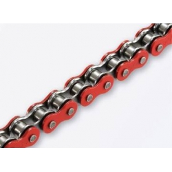 Chaine Rouge / chrome 420 x 130 maillons • Motorkit