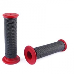 Poignée Noend Smooth noir / rouge • Motorkit