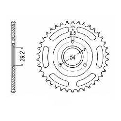 Couronne arrière Kitaco pour Honda Monkey Z50 Gorilla et Singa Jincheng Chimp Skymini Skybongo • Motorkit
