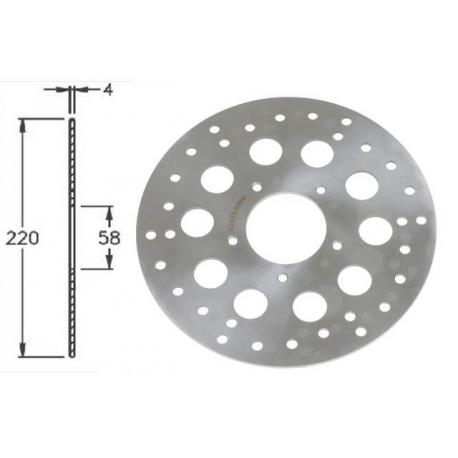 Front brake disc IGM for Gilera Runner