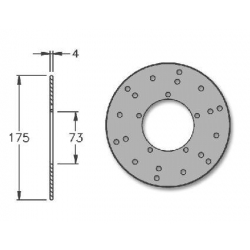 Disque de frein arrière IGM pour Gilera Runner • Motorkit