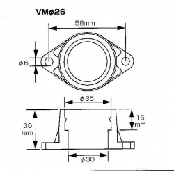 Manchon de pipe d'admission Kitaco au choix pour FCR28 - PWK28 - VM24 - VM26 • Motorkit