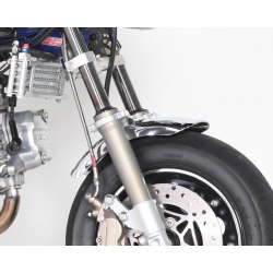 Support de garde boue avant - Rigidificateur de fourche Kitaco Alu silver STD • Motorkit