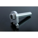 Aluminium throttle universal silver or black | Motorkit