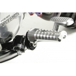 Takegawa footrest adjustable billet silver 06-13-0036