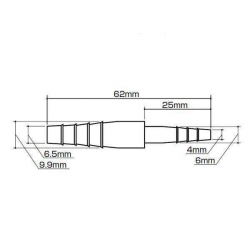 Benzineslang adaptater 6-10mm Takegawa • Motorkit