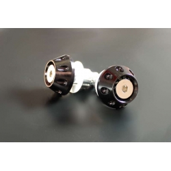 Handlebar end drilled black • Motorkit