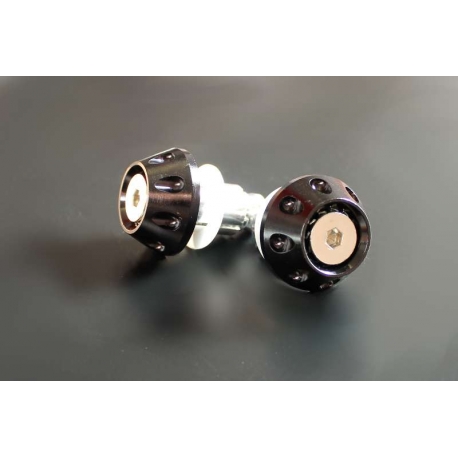 Embout de guidon drilled black