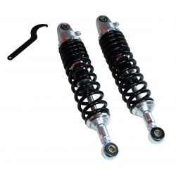 Amortisseurs réglables  noir 330mm • Motorkit