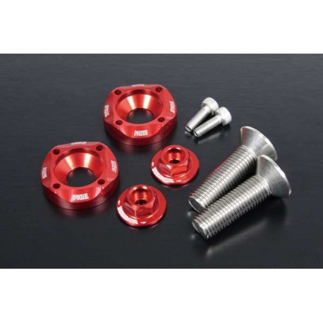 Top Bolt Set red ( Cap & Retainer / 2pcs ) for Dax / Monkey / Gorilla / Monkey FI