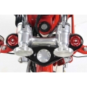Ecrous supérieurs rouge de tube de fourche Takegawa pour Dax / Monkey | Motorkit
