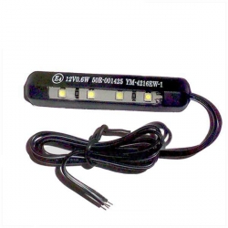 Zelfklevend kentekenplaatverlichting - 4 LEDS • Motorkit