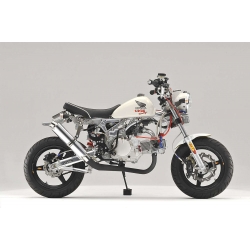 Pot d'échappement Over Racing Down Round Black tube • Motorkit