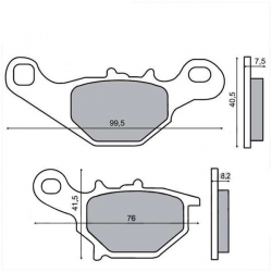 Remblokken voor Suzuki Street Magic • Motorkit