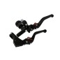 Paire de leviers CNC universels : 1 hydraulique + 1 pour câble - noir