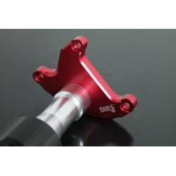 Crash pads aluminium rouge pour Honda MSX / Grom 125 • Motorkit