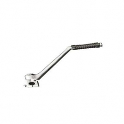 Pédale de kick déportée YX Ø14mm chromée ou noire • Motorkit