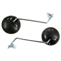 Pair of mirror for moped black ball | Motorkit