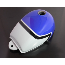 Réservoir Monkey tricolore bleu / blanc / noir • Motorkit