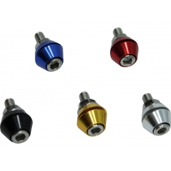 Kit vis / écrou de jante Kepspeed 8 pièces or bleu rouge noir alu • Motorkit