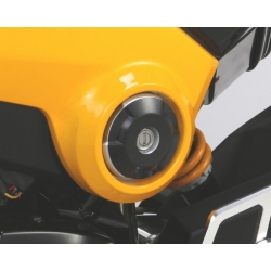 Kitaco zijaccentafdekking zwart geanodiseerd voor Honda MSX - Grom 125 • Motorkit