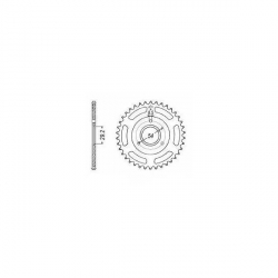 Achtertandwiel Monkey Takegawa ExtraSuper Duralumin • Motorkit