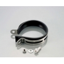 Silencer band and rubber Ø90mm inox Kitaco | Motorkit