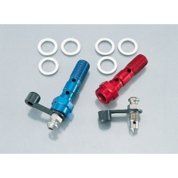 Bolt banjo double Kitaco M10 x 1.25 with air free valve • Motorkit