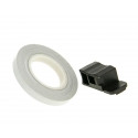 Liseret de jante argent 7mm 600cm avec applicateur autocollant | Motorkit