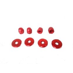 Jeu d'écrous d'amortisseur et rondelles colorés Dax et Monkey • Motorkit