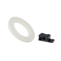 Liseret de jante blanc 7mm 600cm avec applicateur • Motorkit