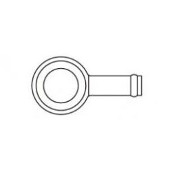 Blauw banjo 14mm Takegawa • Motorkit