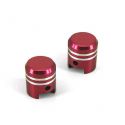 Inner tube caps set "pistons" different colors | Motorkit