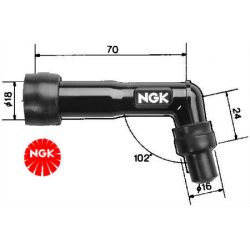 Capuchon déparasiteur de bougie NGK XD05F • Motorkit