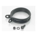Silencer band and rubber Ø90mm black Kitaco | Motorkit