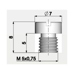 Mainjet for carburator Dellorto  PHBG 5mm • Motorkit