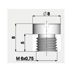 Sproeier voor Dellorto carburator  6mm • Motorkit