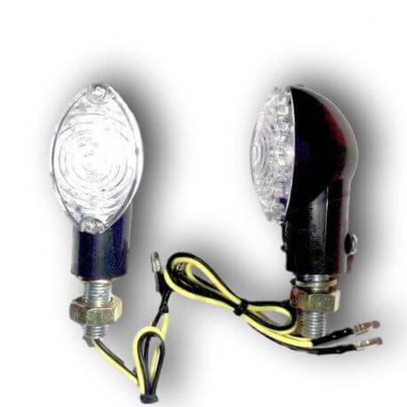 Clignotants Ovalia leds noir Clignotants Ovalia leds noir