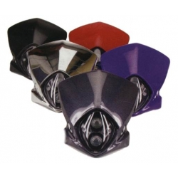 Tête de fourche enduro + phare DUKE noir ou blanc • Motorkit