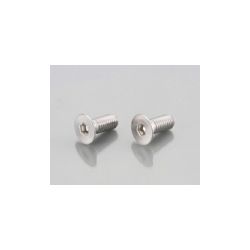 set of 2 stainless countersunk - flat bolts  M8 x 15 P 1.25  by Kitaco • Motorkit