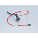 Cable embrayage kitaco rouge avec levier alu noir | Motorkit