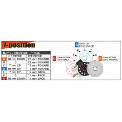Reposes pied Takegawa billet adjustable aluminium Monkey Dax 06-13-0036