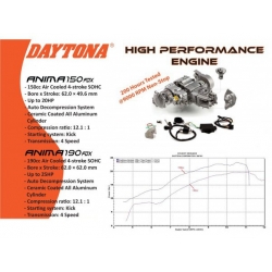 Moteur Daytona Anima FDX 190cc avec décompresseur automatique • Motorkit