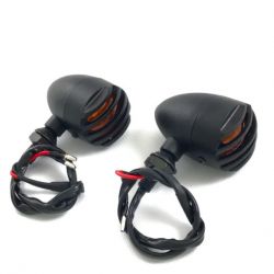 Winker black /orange Black grid • Motorkit