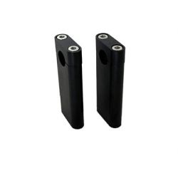 pontets de guidon plat noir 100mm • Motorkit